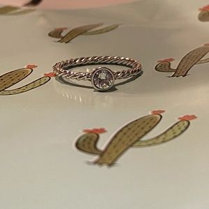 Clear Birthstone ring by touchstone crystal